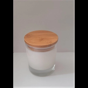 Jasmine Glass jar soy candle – with bamboo seal lid