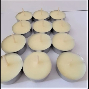 12 Scented solid soy wax tea lights - Homemade with Jasmine Carol's Candles
