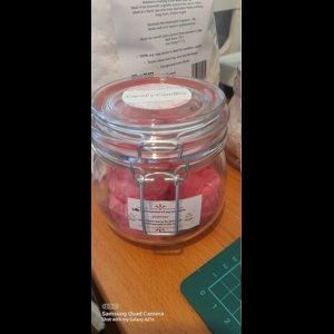 500ml Glass Jar with Clip Lid- soy wax melt jar - flower melts