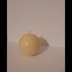 Round pillar candle 200g - Soy Unscented 7 cm. Carol's Candles
