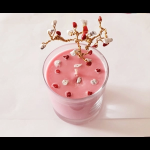 Handmade (40 Gems) Tree Candle - 30cl scented soy wax with Gold Dust Cap Holder. Carol's Candles