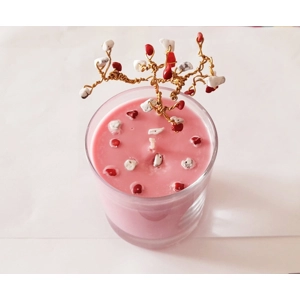 Handmade (40 Gems) Tree Candle - 30cl scented soy wax with Gold Dust Cap Holder. Carol's Candles