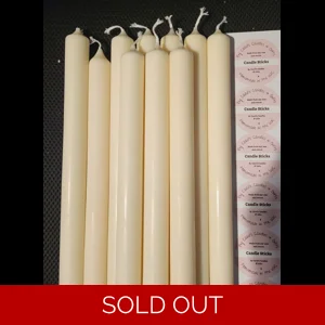 10x Soy Church Altar or dinner candle sticks - 28 cm Carol's Candles