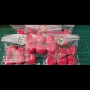 Red Jasmine soy wax heart melts