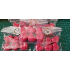 Red Jasmine soy wax heart melts