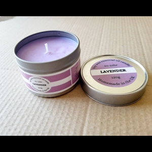 Purple Soy candle Tin 23 hr - Lavender