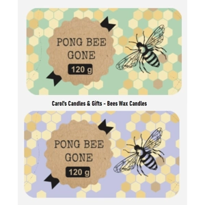 Pong Bee Gone - Organic bees wax candle tin