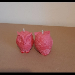 Soy 2 owl Little pillar candles – sandalwood