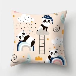Kids sleepy panda - Cushion Cover 43cm