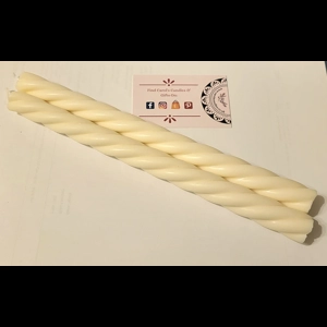 2x Twisted Soy Church dinner candle stick x2 26cm