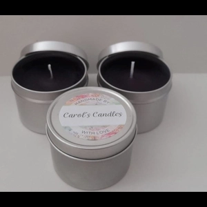 Black cherry Paraffin candle Tin 20 hr - 20 hr