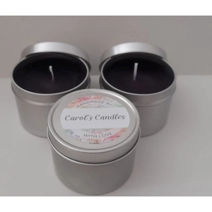 Black cherry Paraffin candle Tin 20 hr - 20 hr