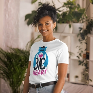 S-3XL Soft Style Unisex Tee With A Big Heart