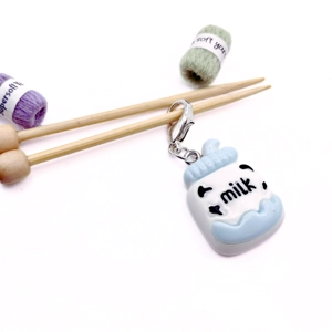 Kawaii Milk Stitch Marker