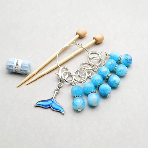 Whale Tail Stitch Markers