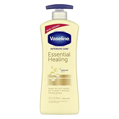Vaseline Intensive Care Essential Healing Body Lotion, Moisturize Dry Skin, Proven Effective Healing Skin Care, Noticeably Healthier Looking