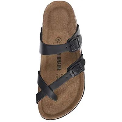 Women's Cushionaire Luna Cork footbed Sandal with +Comfort
