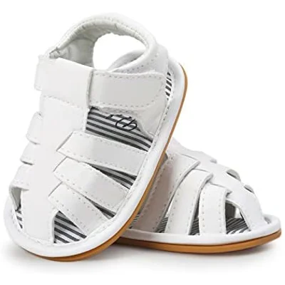 Baby Boys Girls Sandals Rubber Sole Outdoor First Walker Toddler Girls Boys Summer Shoes
