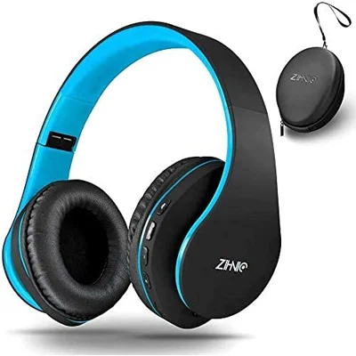 Bluetooth Headphone Over-Ear, Zihnic Foldable Wireless and Wired Stereo Headset Micro SD/TF, FM fo..