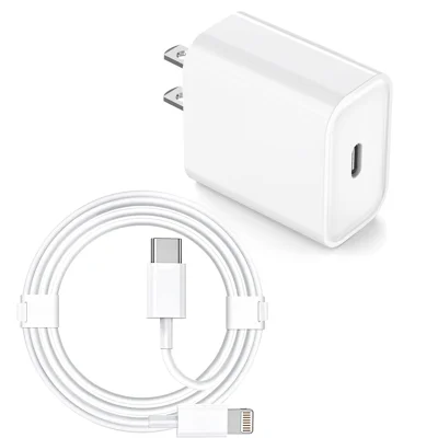 iPhone Fast Charger, USB C Fast Charger 20W PD Fast Adapter Type C Power Wall Charger with Cable Compatible iPhone 13/13 Pro Max/12/12