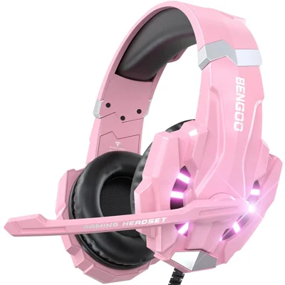 BENGOO G9000 Professional Gaming Headset for PS4, PC,Xbox One Controller, Headphone with Mic,LED L..