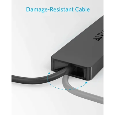 Anker 4-Port USB 3.0 Hub, Ultra-Slim Data USB Hub with 2 ft Extended Cable [Charging Not Supported], for MacBook, Mac Pro, Mac mini, iMac,PC