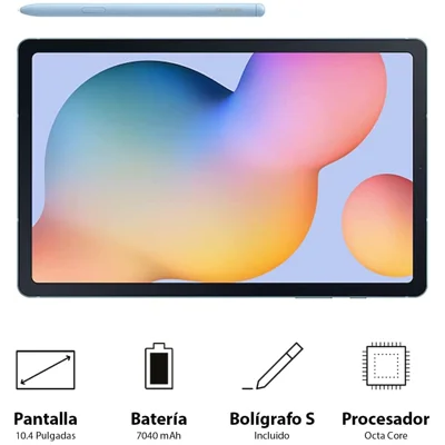 Samsung Galaxy Tab S6 Lite 10.4", 64GB WiFi Tablet Angora Blue - SM-P610NZBAXAR - S Pen Included