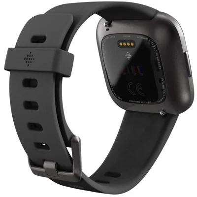 Fitbit Versa 2 Health and Fitness Smartwatch with Heart Rate, Music, Alexa Built-In, Sleep and Swim Tracking, Black/Carbon, One Size (S and L Bands