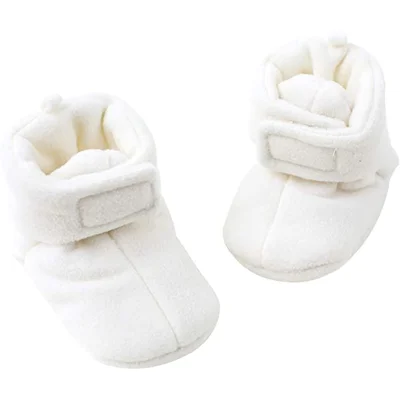 pureborn Unisex Baby Boys Girls Fleece Cozy Booties Warm Infant Shoes