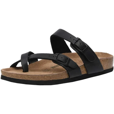 Women's Cushionaire Luna Cork footbed Sandal with +Comfort