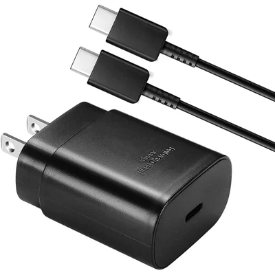 Samsung USB-C Super Fast Charging Wall Charger-25W PD Charger Adapter with Type-C Cable(3.3ft) for Samsung Galaxy S20/S21/S21+/S21Ultra/S10 5G /Note