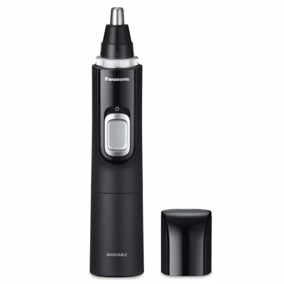 Panasonic Ear and Nose Hair Trimmer for Men with Vacuum Cleaning System, Powerful Motor and Dual-Edge Blades for Smoother Cutting, Wet/Dry – ER-GN70