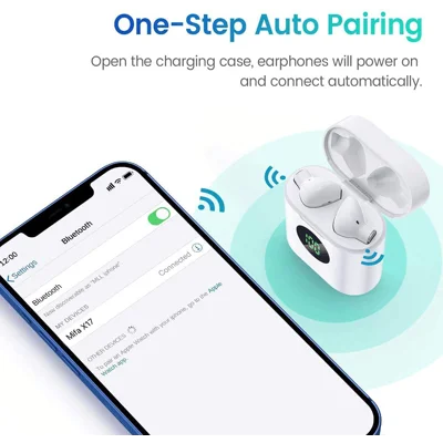 MIFA True Wireless Earbuds, TWS Bluetooth Headphones Stereo Sound Earphones, 30H Playtime Wireless Charging Case & Power Display