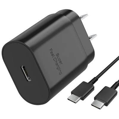 Super Fast Samsung Charger 25 Watt PD 3.0 USB C Type C Charger Cable Cord (5ft) Quick Charging