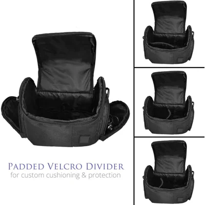 Medium Soft Padded Camera Equipment Bag / Case for Nikon, Canon, Sony, Pentax,Panasonic, Samsung & Many More