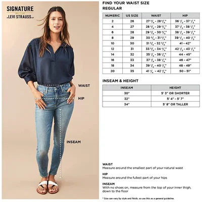 Signature by Levi Strauss & Co. Gold Label Women's Curvy Totally Shaping Straight Jeans (Standard and Plus)