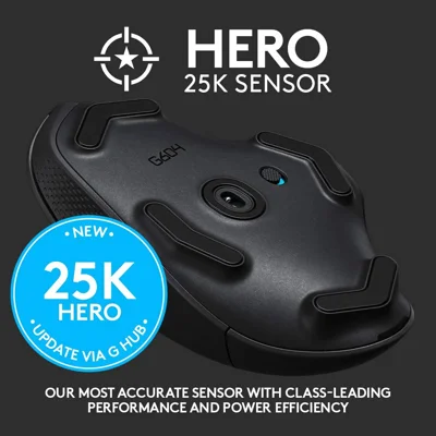 Logitech G604 LIGHTSPEED Wireless Gaming Mouse with 15 programmable controls, up to 240 hour battery life, dual wireless connectivity modes, hyper-f