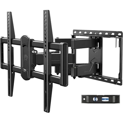 Mounting Dream Full Motion TV Wall Mount Swivel and Tilt for Most 42-75 Inch Flat Screen TV, UL listed TV Mount Bracket with Articulating Dual Arms,