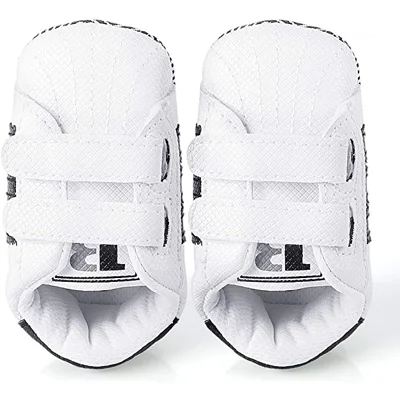 LIVEBOX Newborn Baby Boys' Premium Soft Sole Infant Prewalker Toddler Sneaker Shoes