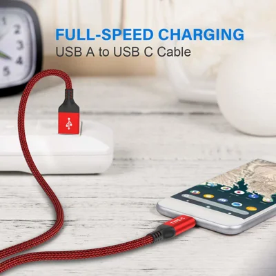 USB C Cable, AkoaDa 3-Pack (10ft+6.6ft+3.3ft) USB A to USB-C Fast Charger Nylon Braided Cord Compatible with Samsung Galaxy Note 20 10 S21 S20 S10 P