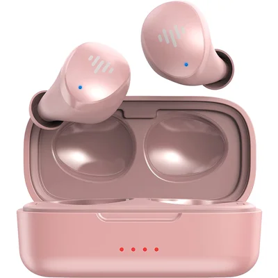 iLuv TB100 Wireless Earbuds, Bluetooth,20 Hour Playtime, IPX6 Waterproof Protection,Includes Compact Charging Case and 3 Ear Tips, Rose Gold