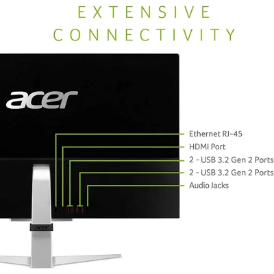 Acer Aspire C27-1655-UA91 AIO Desktop | 27" Full HD IPS Display | 11th Gen Intel Core i5-1135G7 | Intel Iris Xe Graphics | 12GB DDR4 Computers