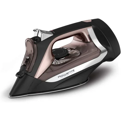 Rowenta DW2459 Access Steam Iron with Retractable Cord and Stainless Steel Soleplate, Black