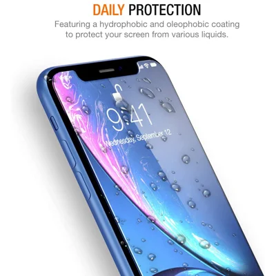 Trianium (3 Packs) Compatible with Apple iPhone 11 Screen Protector, iPhone XR Screen Protector, Premium HD Clarity 0.25mm Tempered Glass Film For i