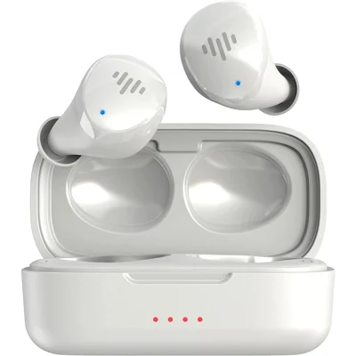 iLuv TB100 Wireless Earbuds, Bluetooth,20 Hour Playtime, IPX6 Waterproof Protection,Includes Compact Charging Case and 3 Ear Tips, White