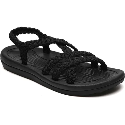 MEGNYA Women's Comfortable Walking Sandals with Arch Support, Athletic Hiking Sandals for women,Wadable Water Sandals