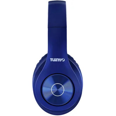 Bluetooth Headphones Wireless,TUINYO Over Ear Stereo Wireless Headphone 40H Playtime with deep bass, Wired Mode PC/Cell Phones/TV-Dark Blue
