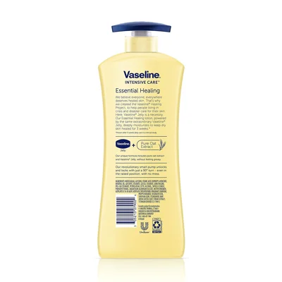 Vaseline Intensive Care Essential Healing Body Lotion, Moisturize Dry Skin, Proven Effective Healing Skin Care, Noticeably Healthier Looking