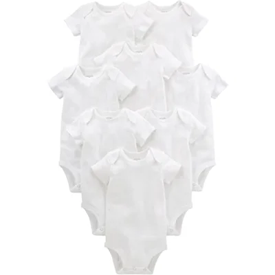 Simple Joys by Carter's Baby Unisex Babies' Short-Sleeve Bodysuit, Pack of 8