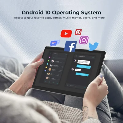 Dragon Touch 10-inch Android Tablet - Tablets with Octa Core Processor, 32GB ROM, 3GB RAM, Android 10.0, 5G WiFi, GPS